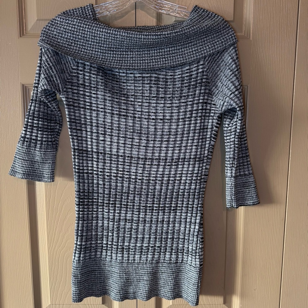 BCX Charcoal Off-Shoulder Sweater